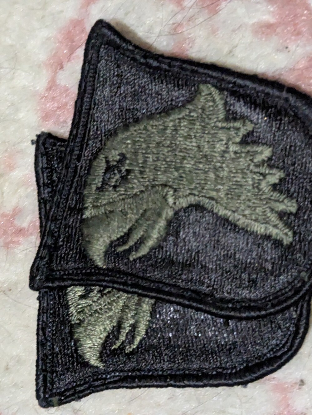 U.S. Army Olive Green and Black Eagle Embroidered Patch